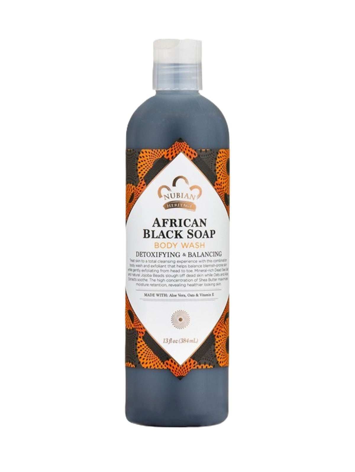 NUBIAN AFRICAN BLACK SOAP BODY WASH 384ML