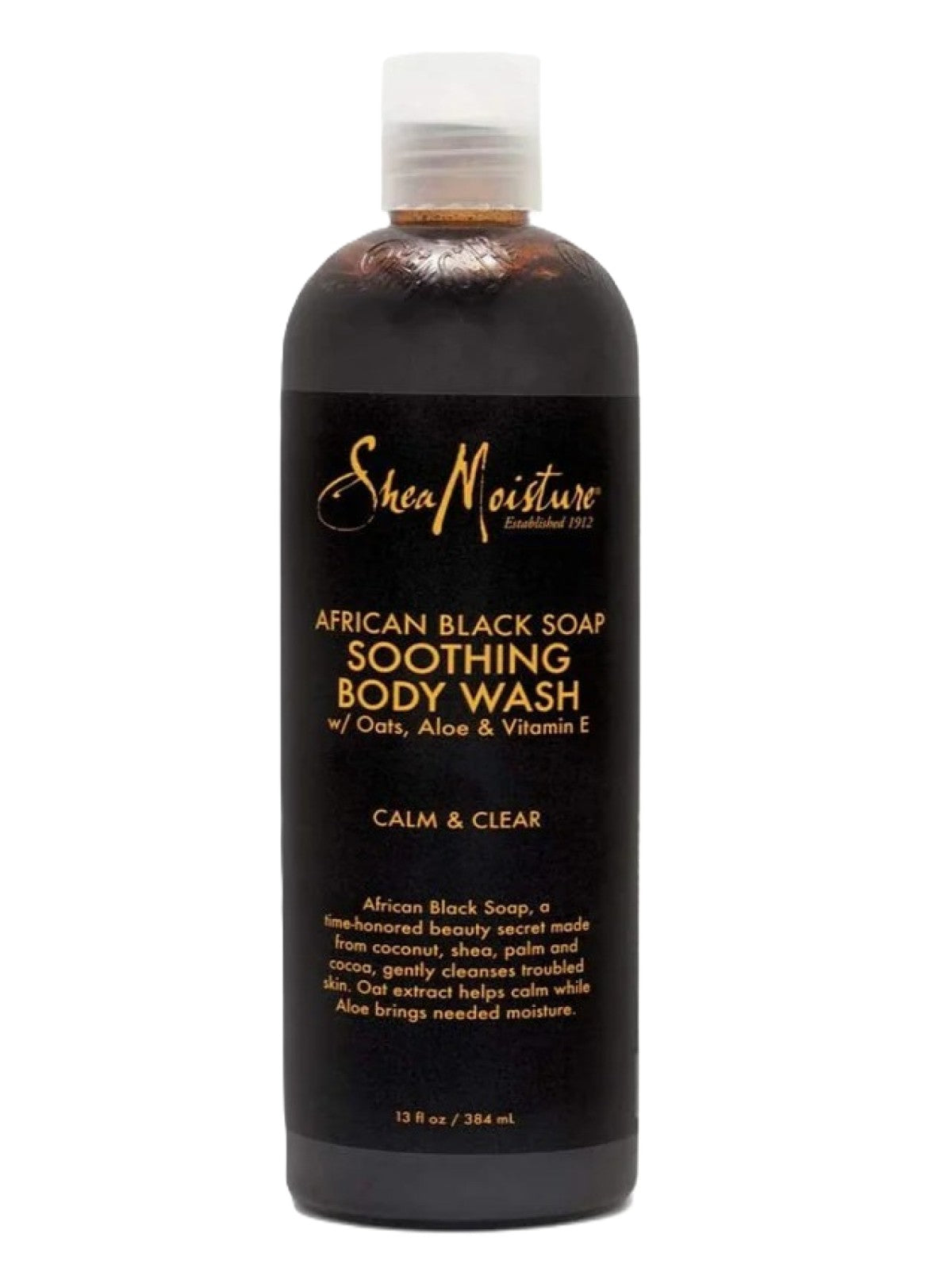 SHEA MOISTURE AFRICAN BLACK SOAP SOOTHING BODY WASH 384 ML