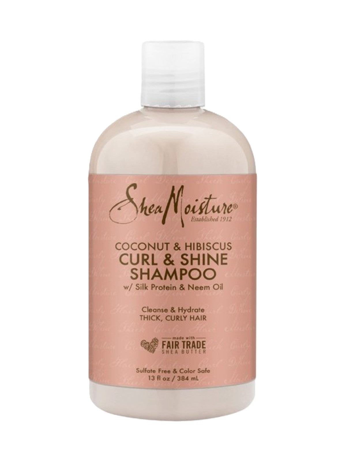 SHEA MOISTURE COCONUT AND HIBISCUS CURL AND SHINE SHAMPOO 384ML