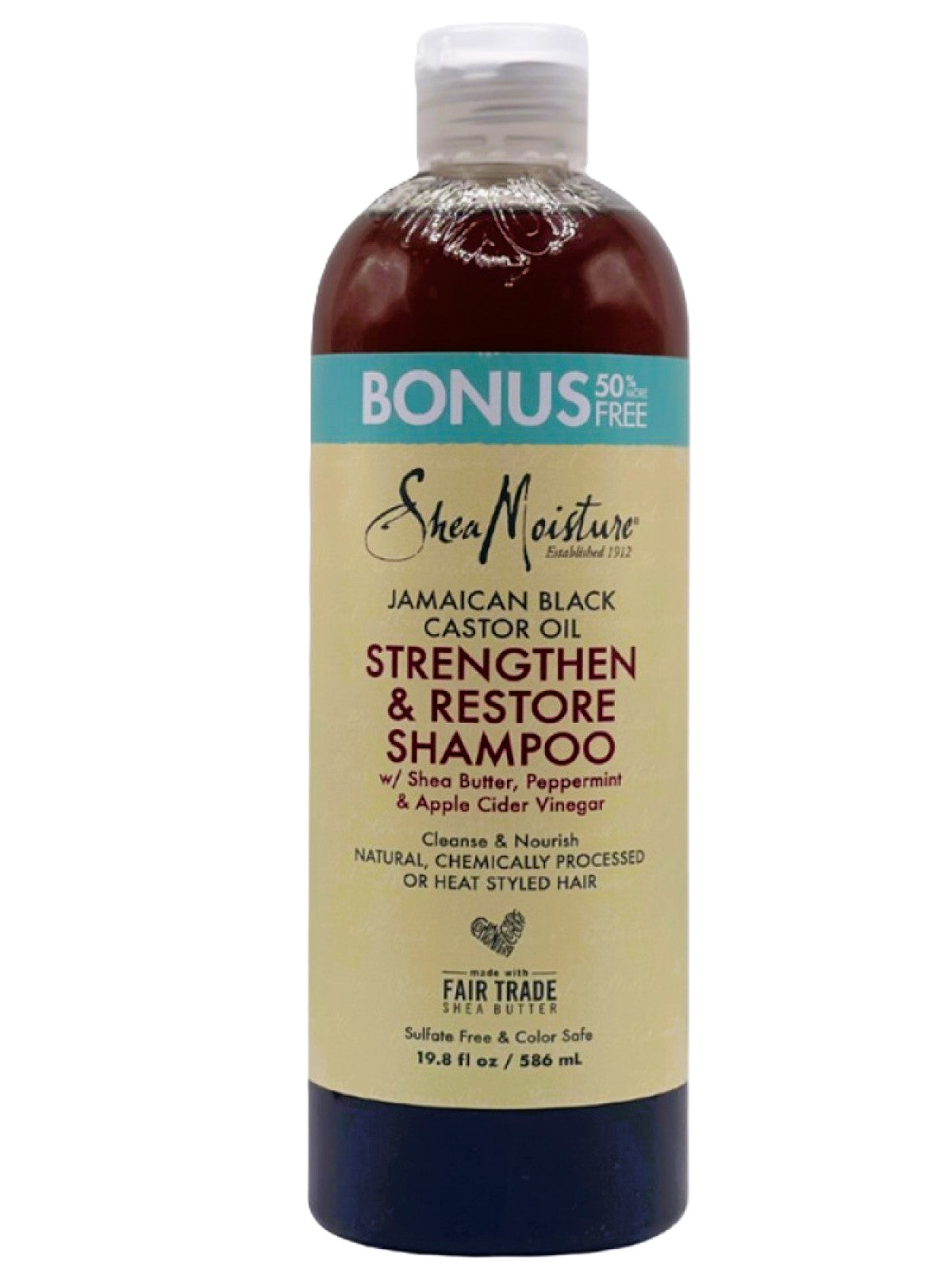 SHEA MOISTURE JAMAICAN BLACK CASTOR OIL STRENGTHEN AND RESTORE SHAMPOO 586ML