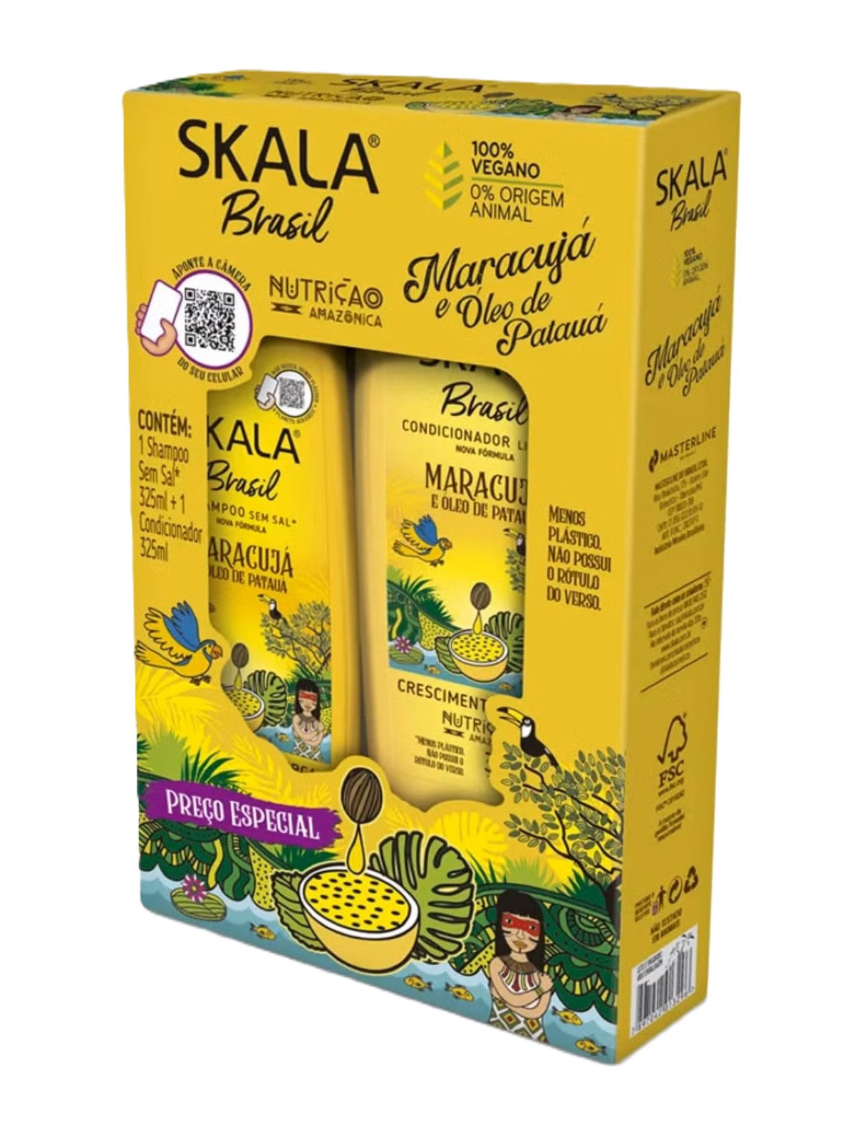 SKALA KIT SHAMPOO + CONDITIONER PASSION FRUIT & PATAUÁ 325ML EACH – 2PACK SKALA