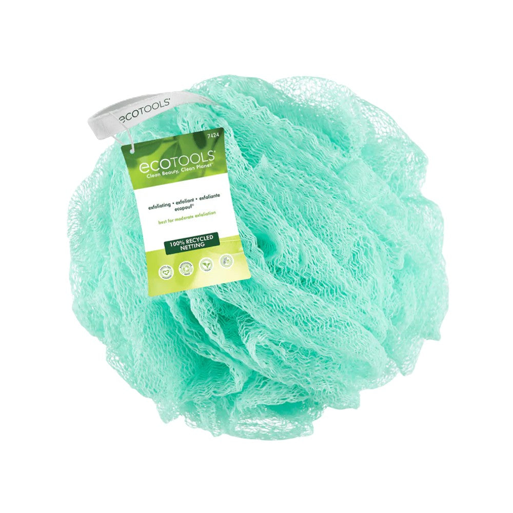 ECOTOOLS CLEAN BEAUTY, CLEAN PLANET BEST FOR MODERATE EXFOLIATION ECOPOUF RANDOM COLOR