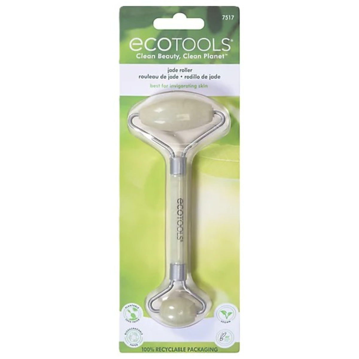ECOTOOLS CLEAN BEAUTY, CLEAN PLANET JADE ROLLER BEST FOR INVIGORATING SKIN Main image