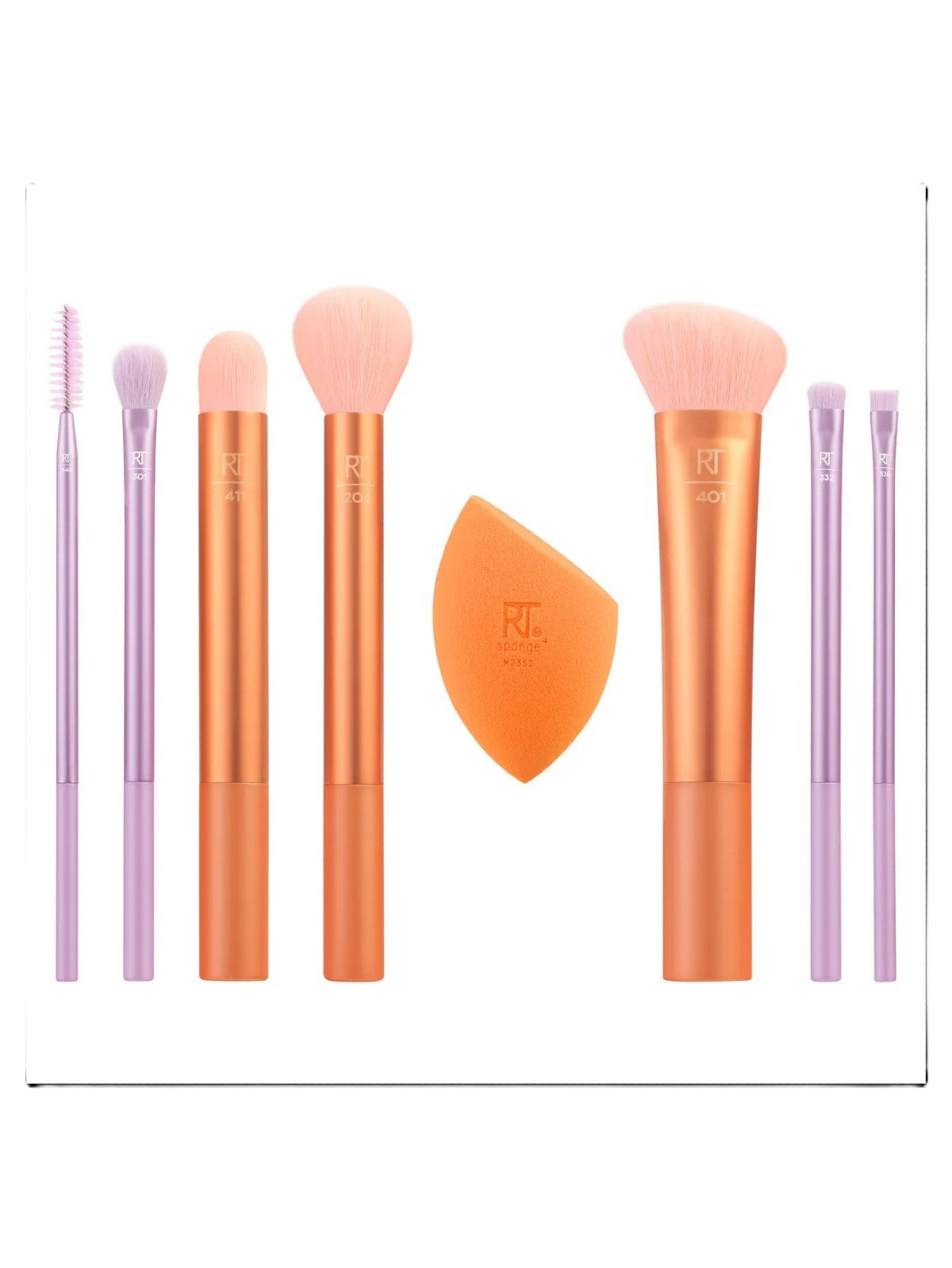 REAL TECHNIQUES RT0089 LEVEL UP BRUSH + SPONGE SET 8 PRO INSPIRED TOOLS 0089