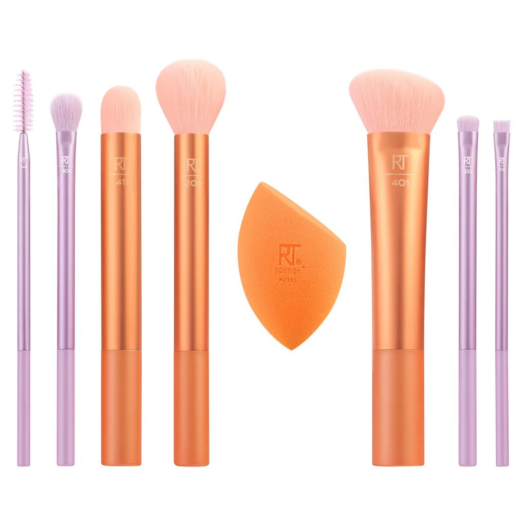 REAL TECHNIQUES RT0089 LEVEL UP BRUSH + SPONGE SET 8 PRO INSPIRED TOOLS 0089