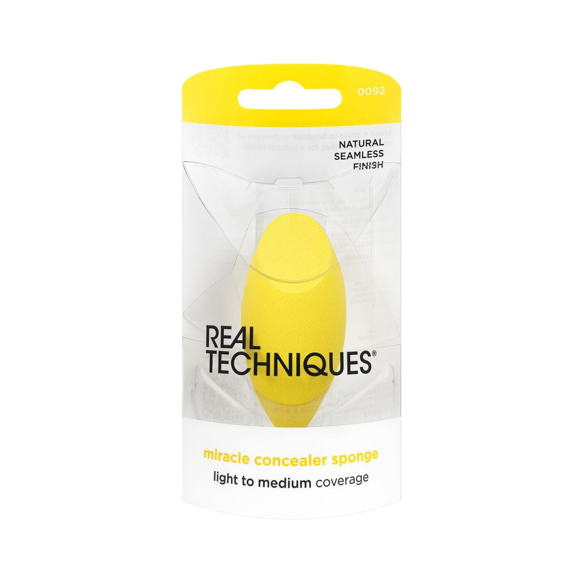 REAL TECHNIQUES MIRACLE CONCEALER SPONGE NATURAL MEAMLESS FINISH