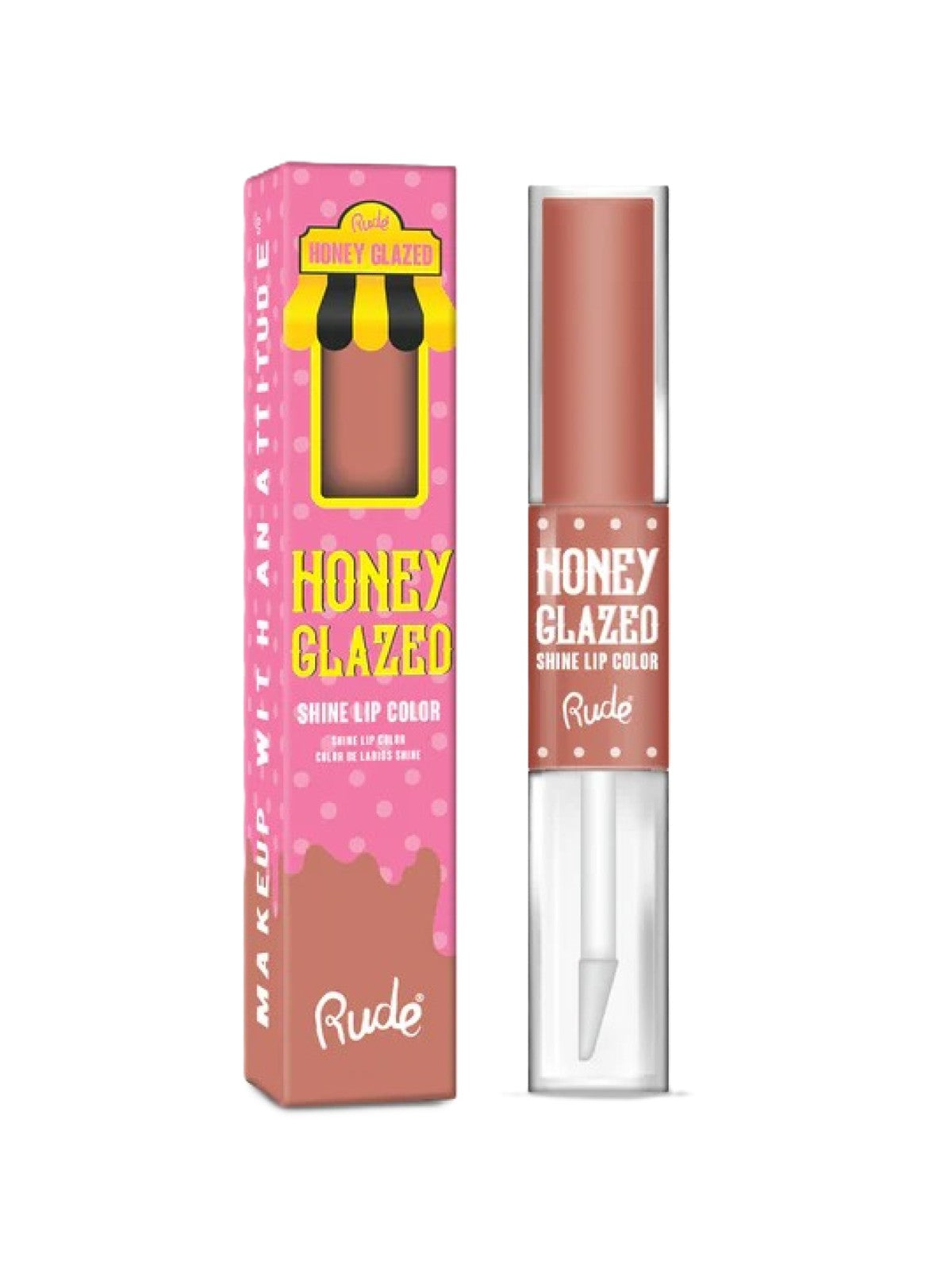 RUDE HONEY GLAZED SHINE LIP COLOR 38006 CRONUTS 3.6G
