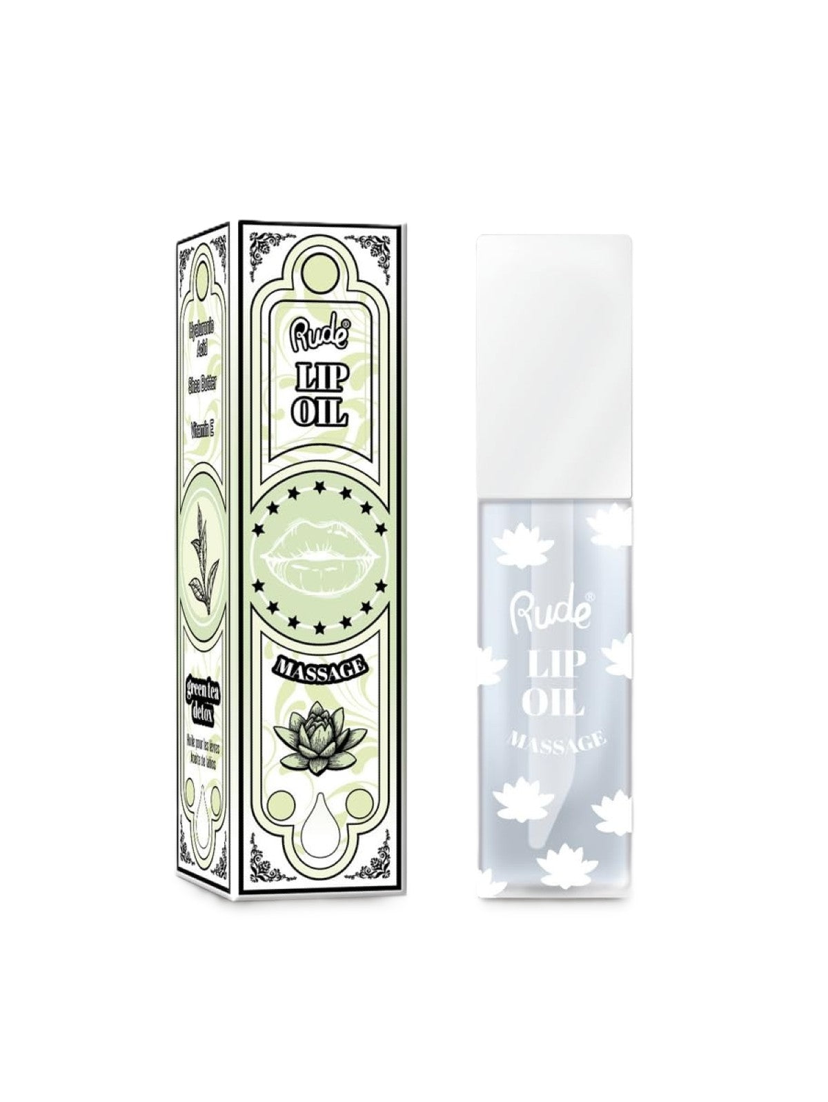 RUDE LIP OIL MASSAGE 38146 GREEN TEA DETOX 4ML
