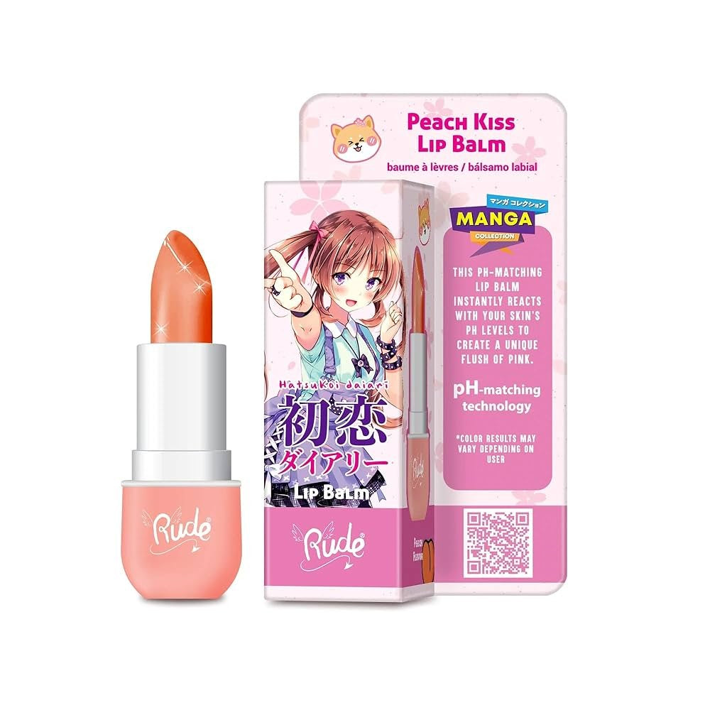 RUDE MANGA COLLECTION LIP BALM 38184 PEACH KISS 3.5G