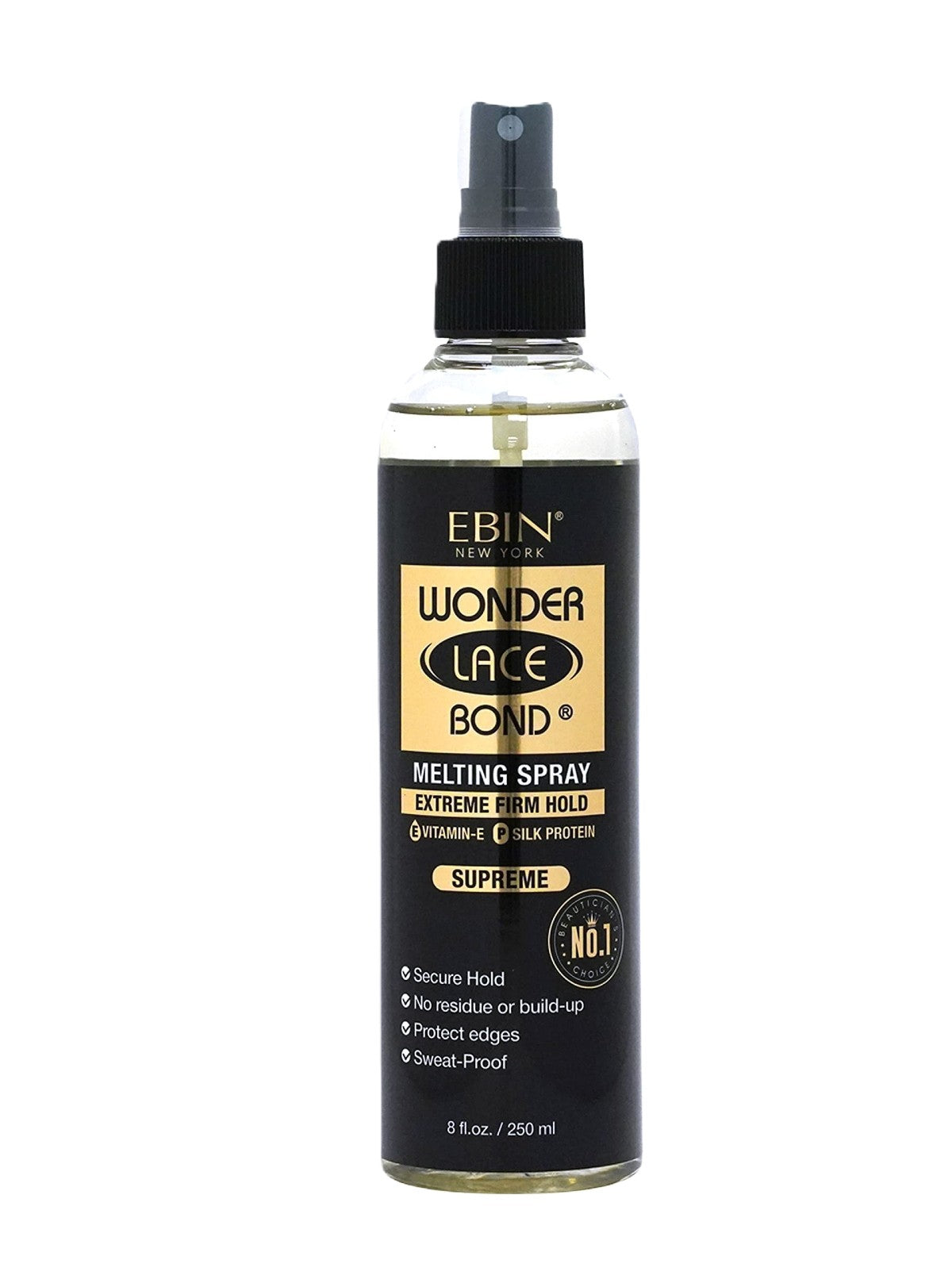 EBIN WONDER LACE BOND LACE MELT SPRAY EXTREME FIRM HOLD 250 ML