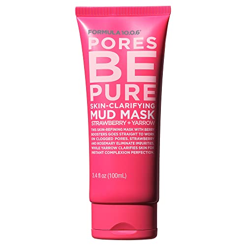 FORMULA 10.0.6 PORES BE PURE SKIN CLARIFYING MUD MASK WITH STRAWBERRY + YARROW 100ML