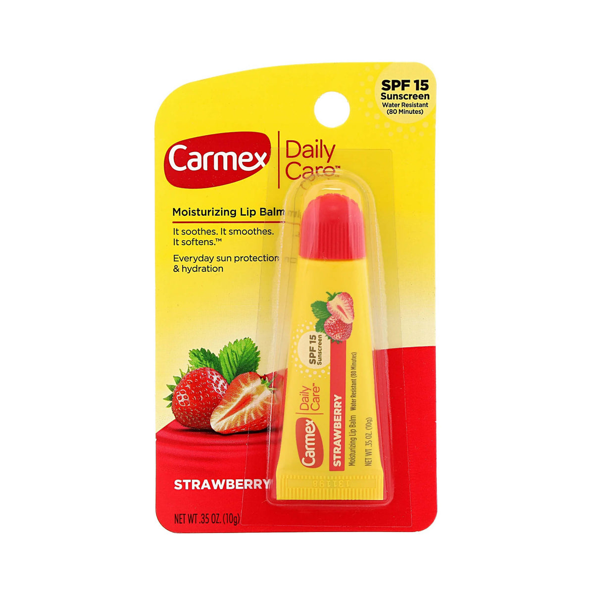 CARMEX DAILY CARE MOISTURIZING LIP BALM SPF 15 - STRAWBERRY 10G Main image