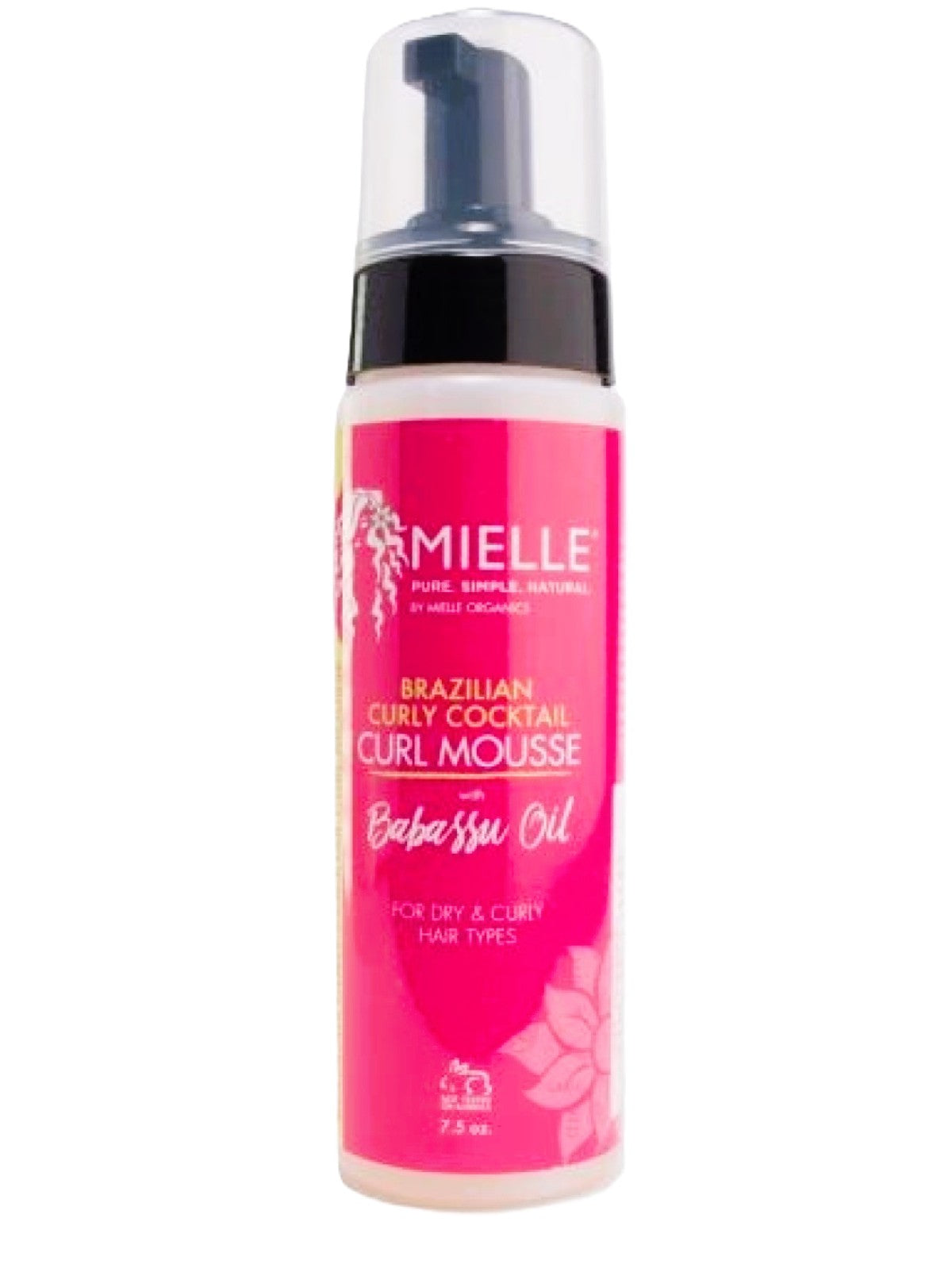 MIELLE BABASSU BRAZILIAN CURLY COCKTAIL CURL MOUSSE 7.5 OZ