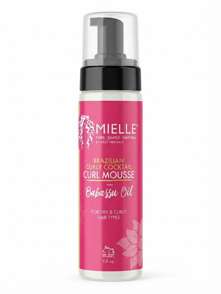 MIELLE BABASSU BRAZILIAN CURLY COCKTAIL CURL MOUSSE 7.5 OZ