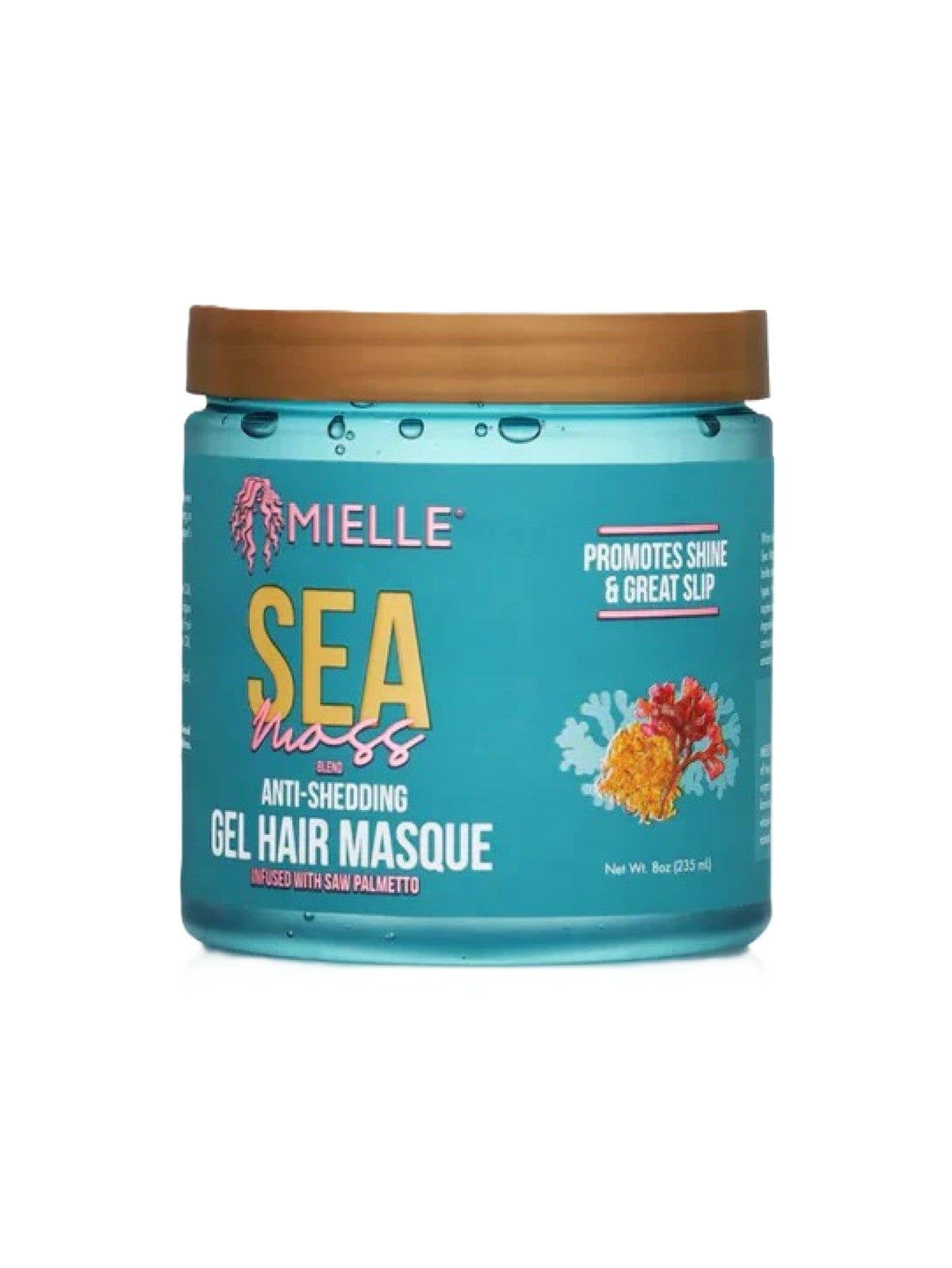 MIELLE SEA MOSS BLEND ANTI SHEDDING GEL HAIR MASQUE 235ML