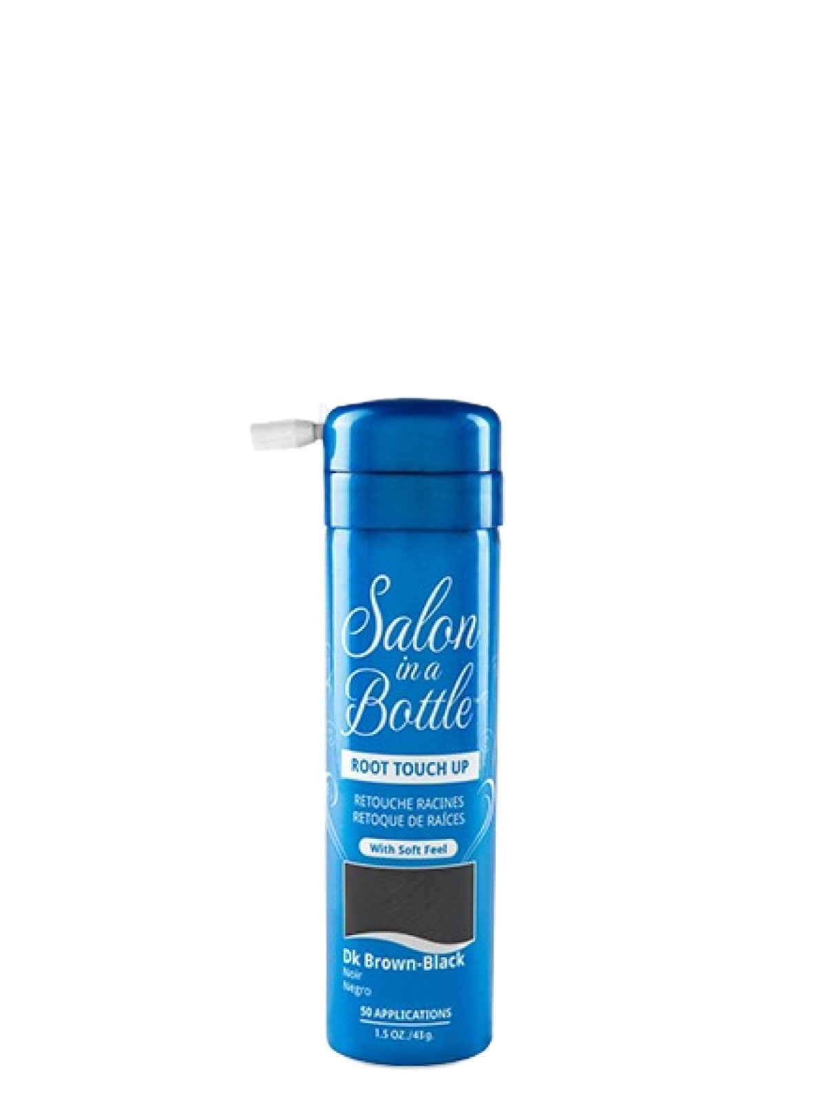 SALON IN A BOTTLE ROOT TOUCH UP HAIR SPRAY DARKEST BROWN/BLACK 43G Main image