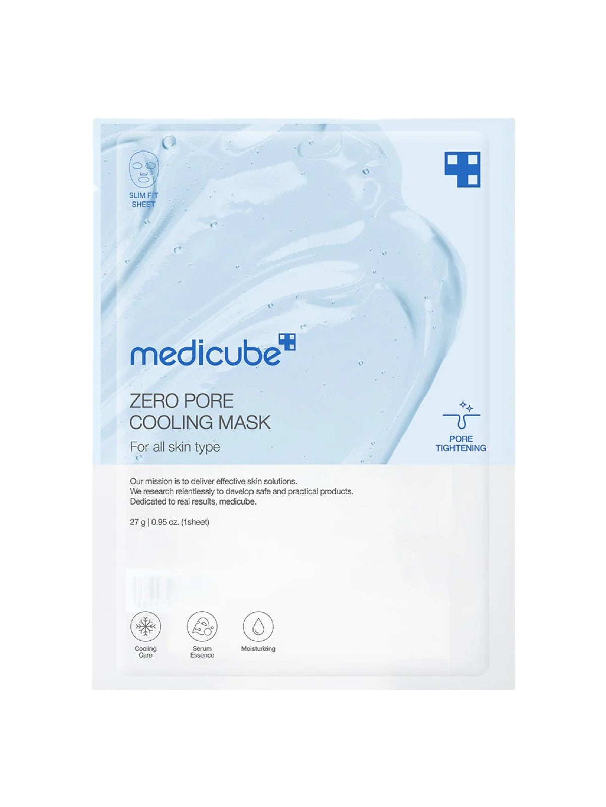 MEDICUBE ZERO PORE COOLING MASK 1PC 27G