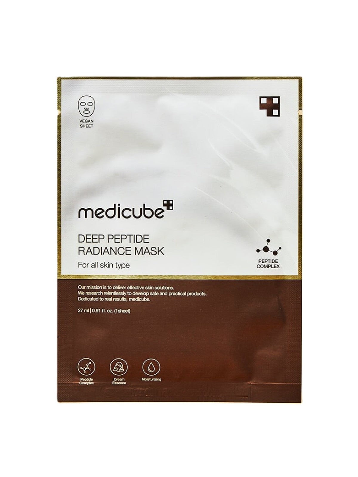 MEDICUBE DEEP PEPTIDE RADIANCE MASK 1PC 27ML