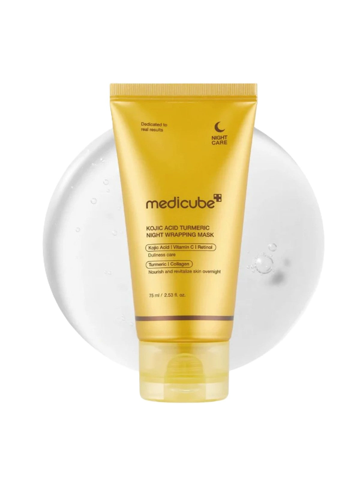 MEDICUBE KOJIC ACID TURMERIC NIGHT WRAPPING MASK 75ML