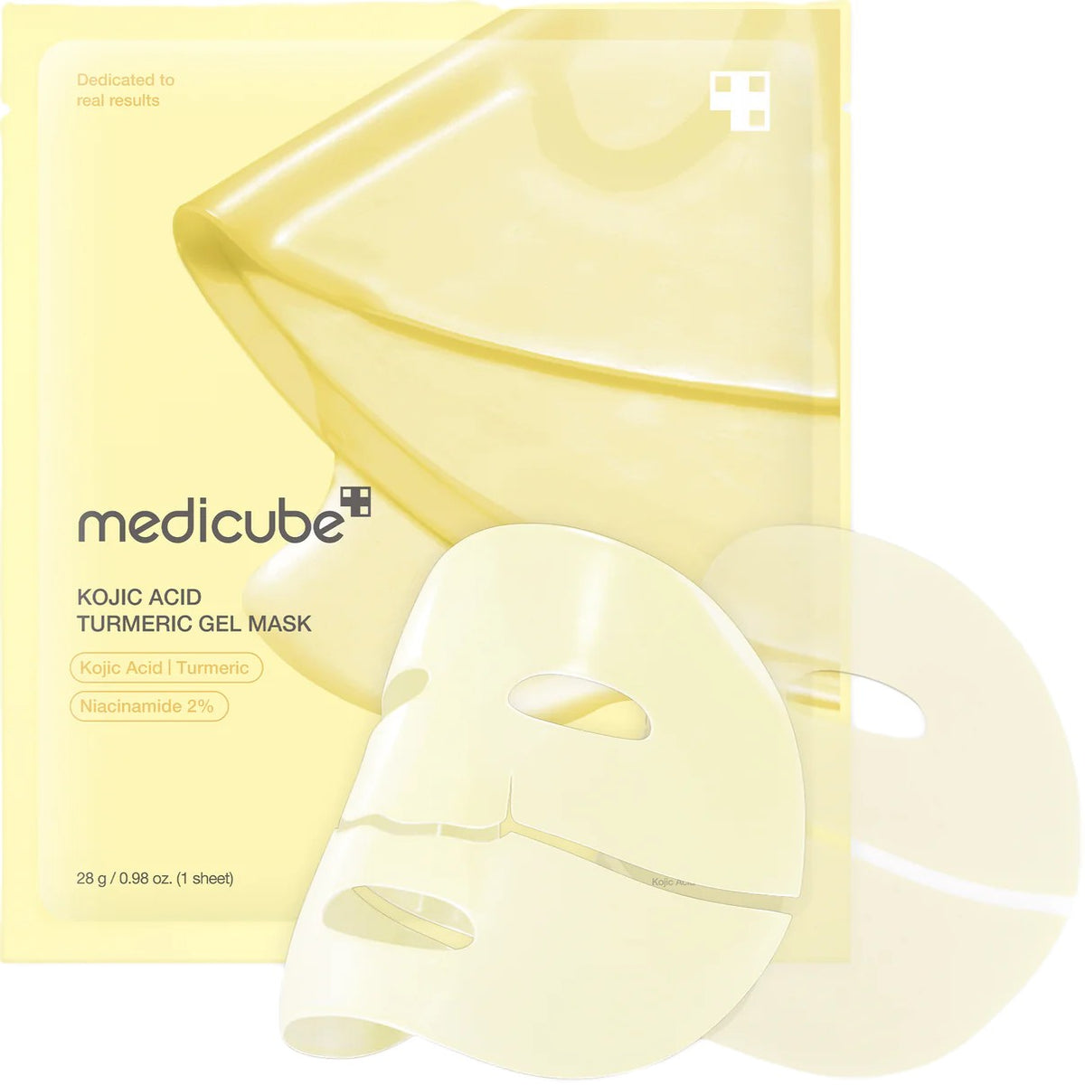 MEDICUBE KOJIC ACID TURMERIC BRIGHTENING GEL MASK 1 PIECE