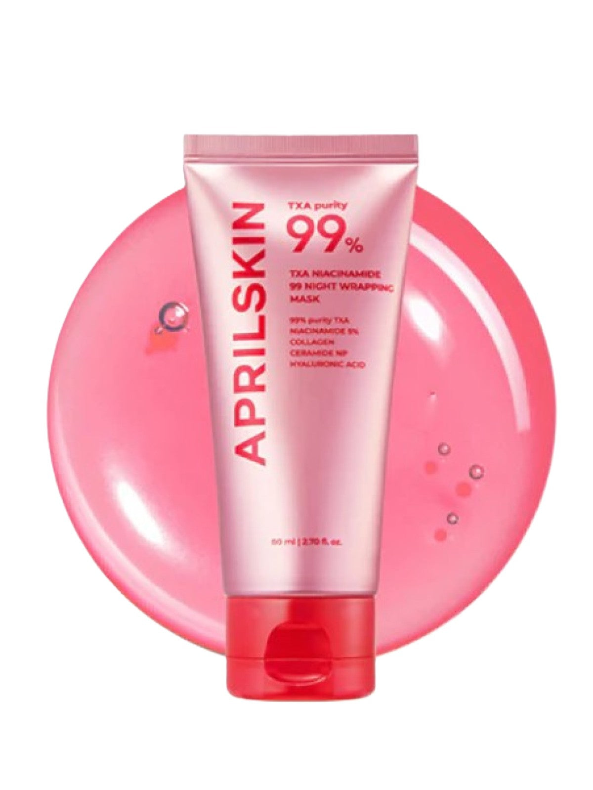 APRIL SKIN 99 %TXA NIACINAMIDE 99 NIGHT WRAPPING MASK 80ML Main image