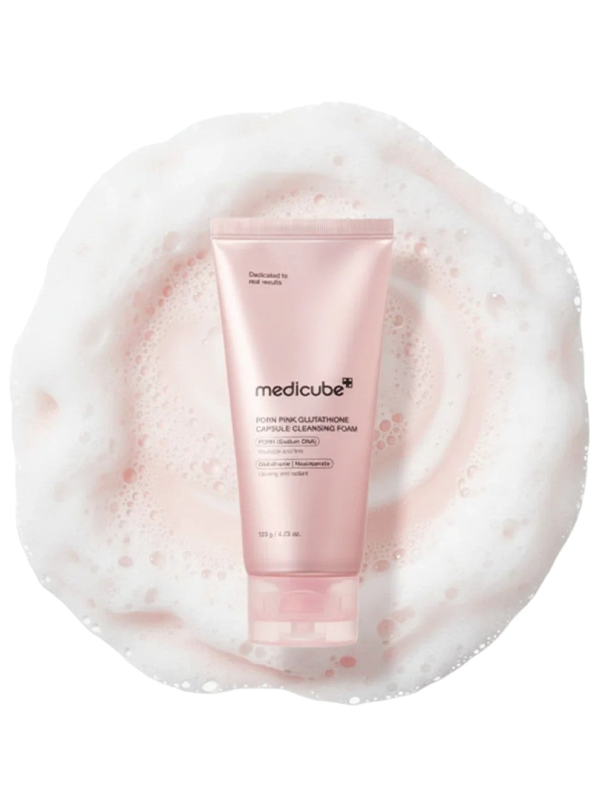 MEDICUBE PDRN PINK GLUTATHIONE CAPSULE CLEANSING FOAM 120G