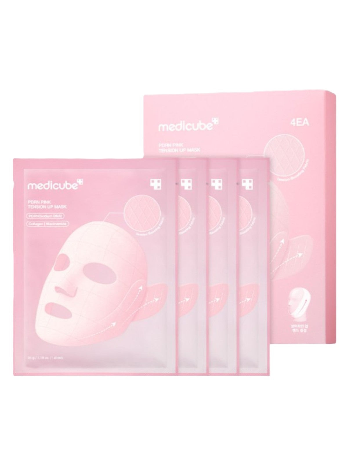 MEDICUBE PDRN PINK TENSION UP MASK 1 BOX ( 4 PCS ) Main image