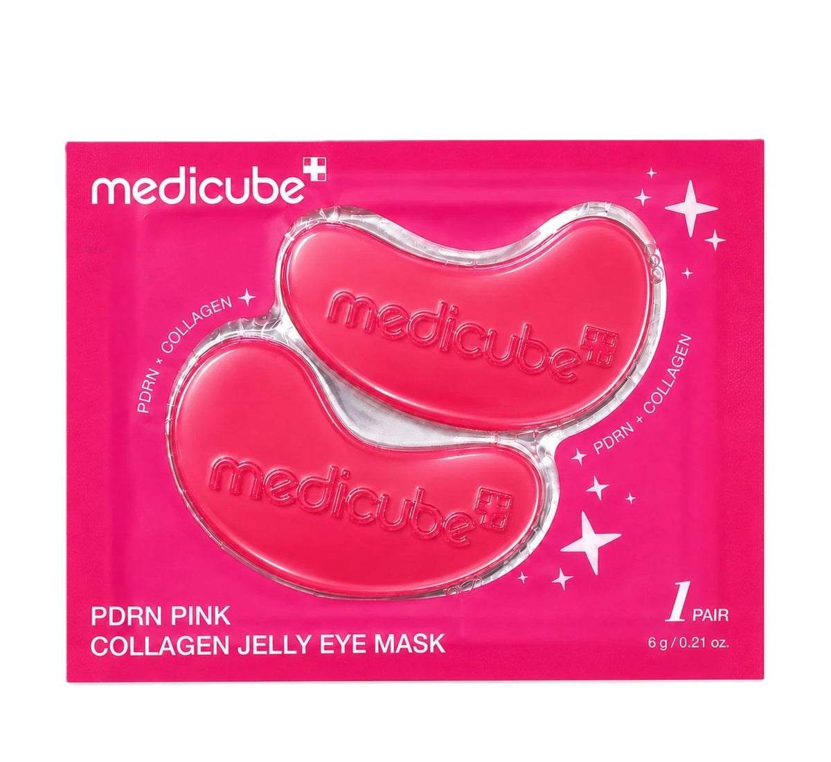 MEDICUBE PDRN PINK COLLAGEN JELLY EYE MASK 1 PAIR 6G Main image