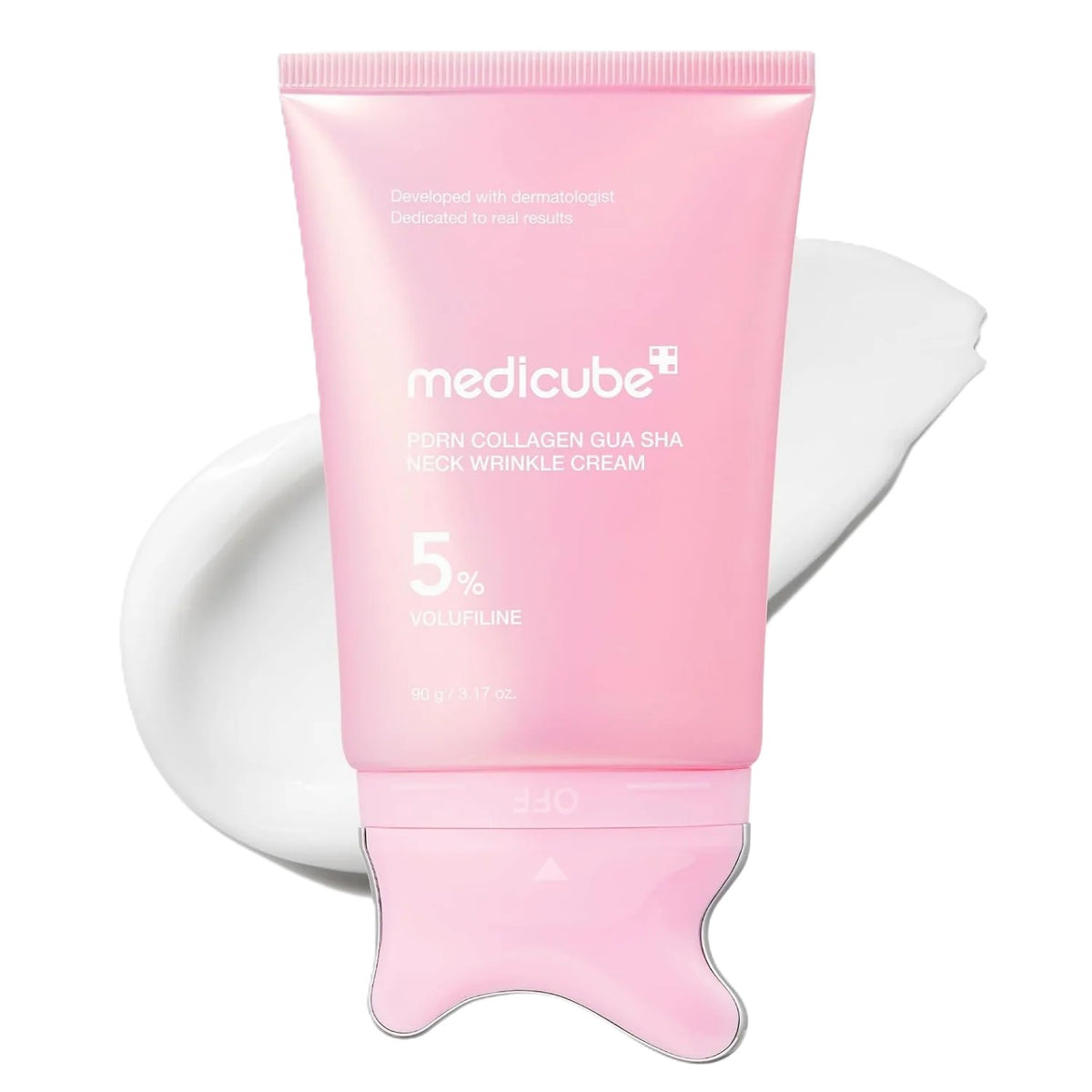 MEDICUBE PDRN COLLAGEN GUA SHA NECK WRINKLE CREAM 5% VOLUFILINE 90G
