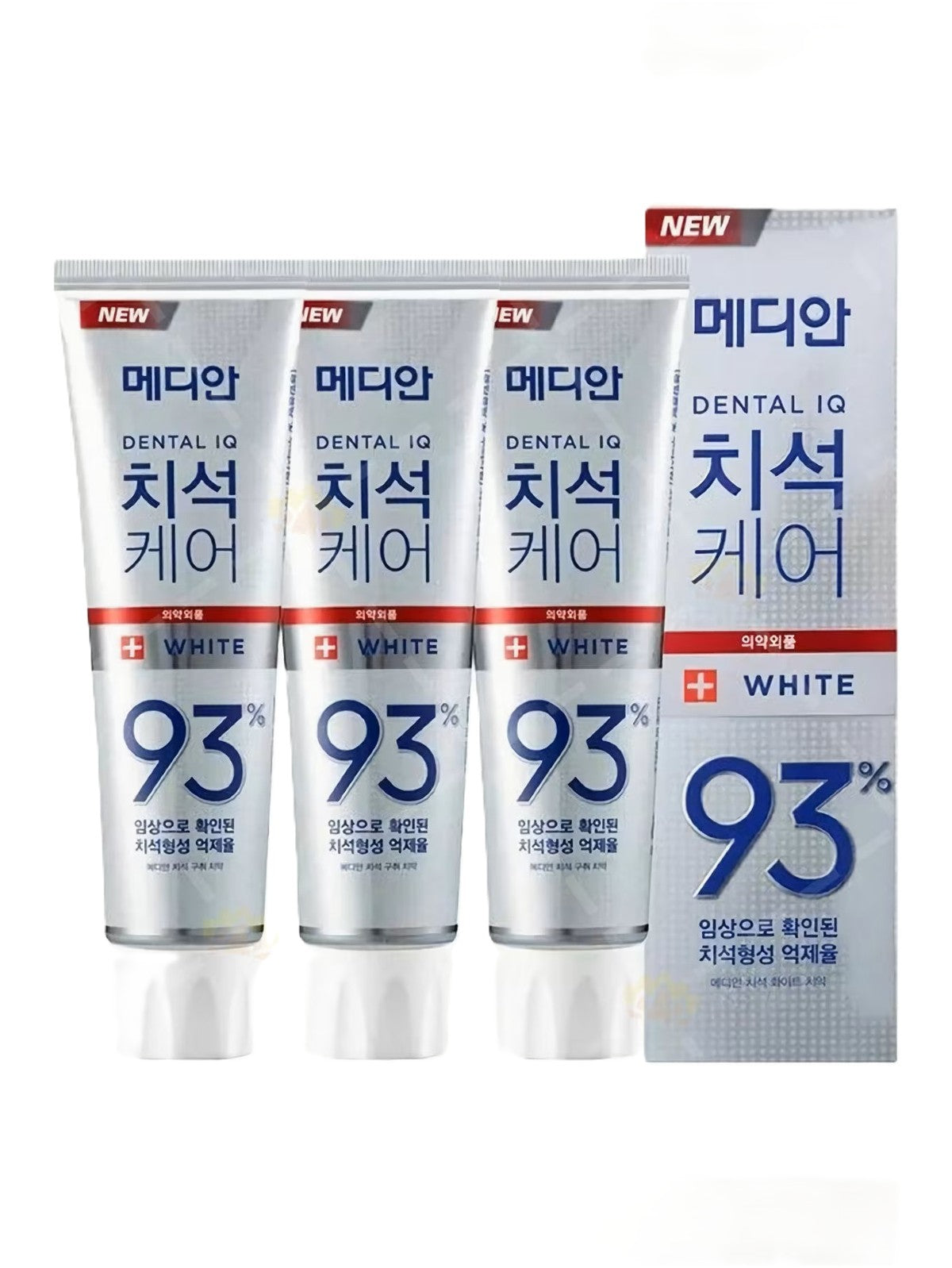 MEDIAN DENTAL IQ 93% TOOTHPASTE 120 G x 3 PACK WHITE