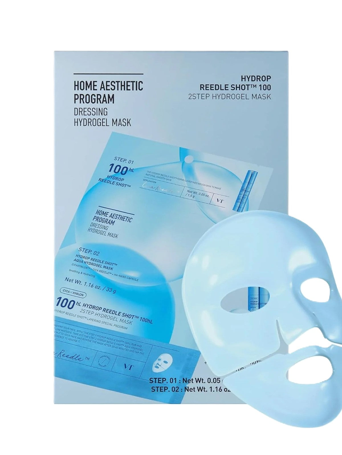 VT HYDROP REEDLE SHOT 100HL 2 STEP HYDROGEL MASK 33G Main image