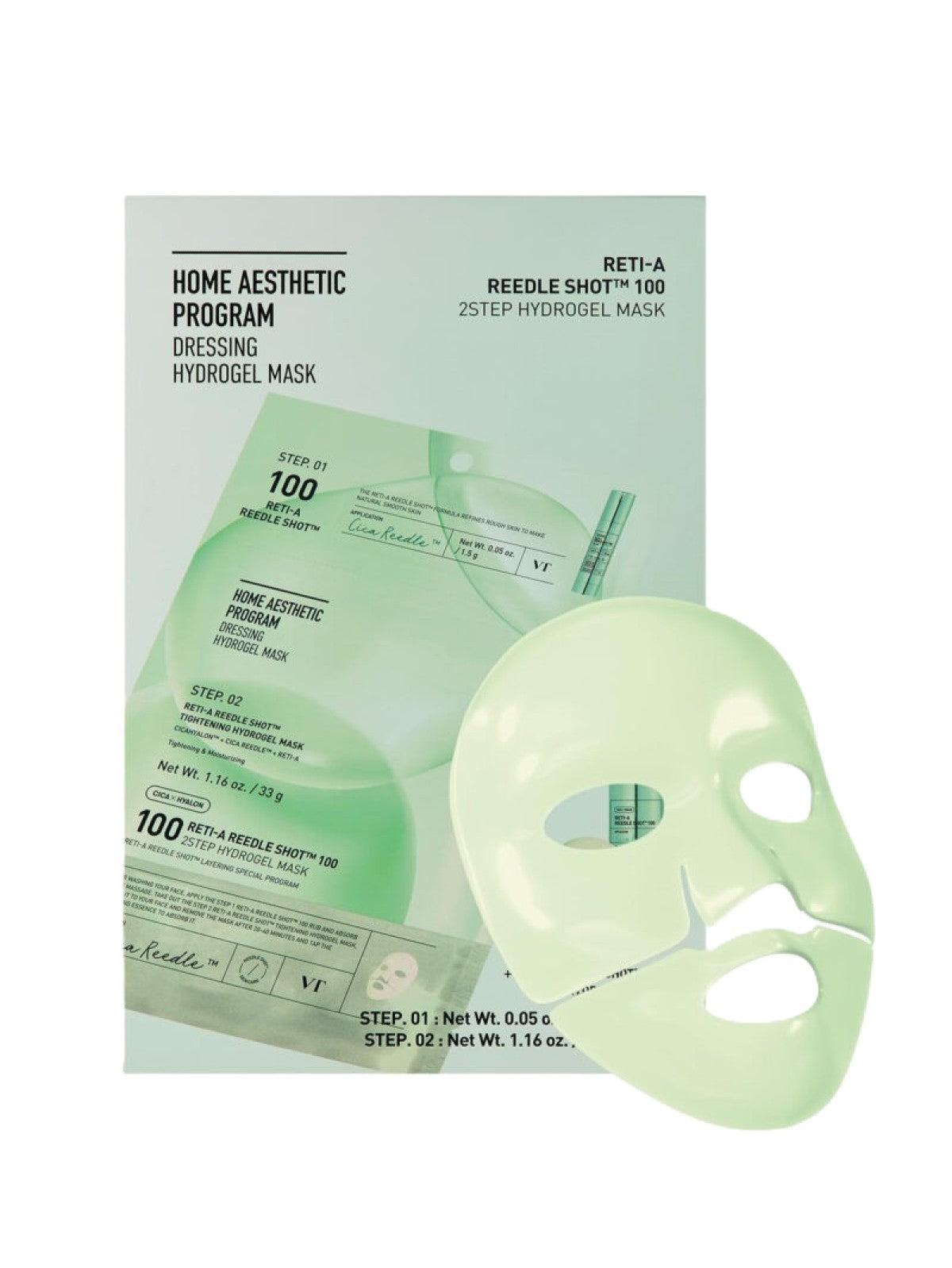 VT RETI A REEDLE SHOT 100 2 STEP HYDROGEL MASK 33G Main image