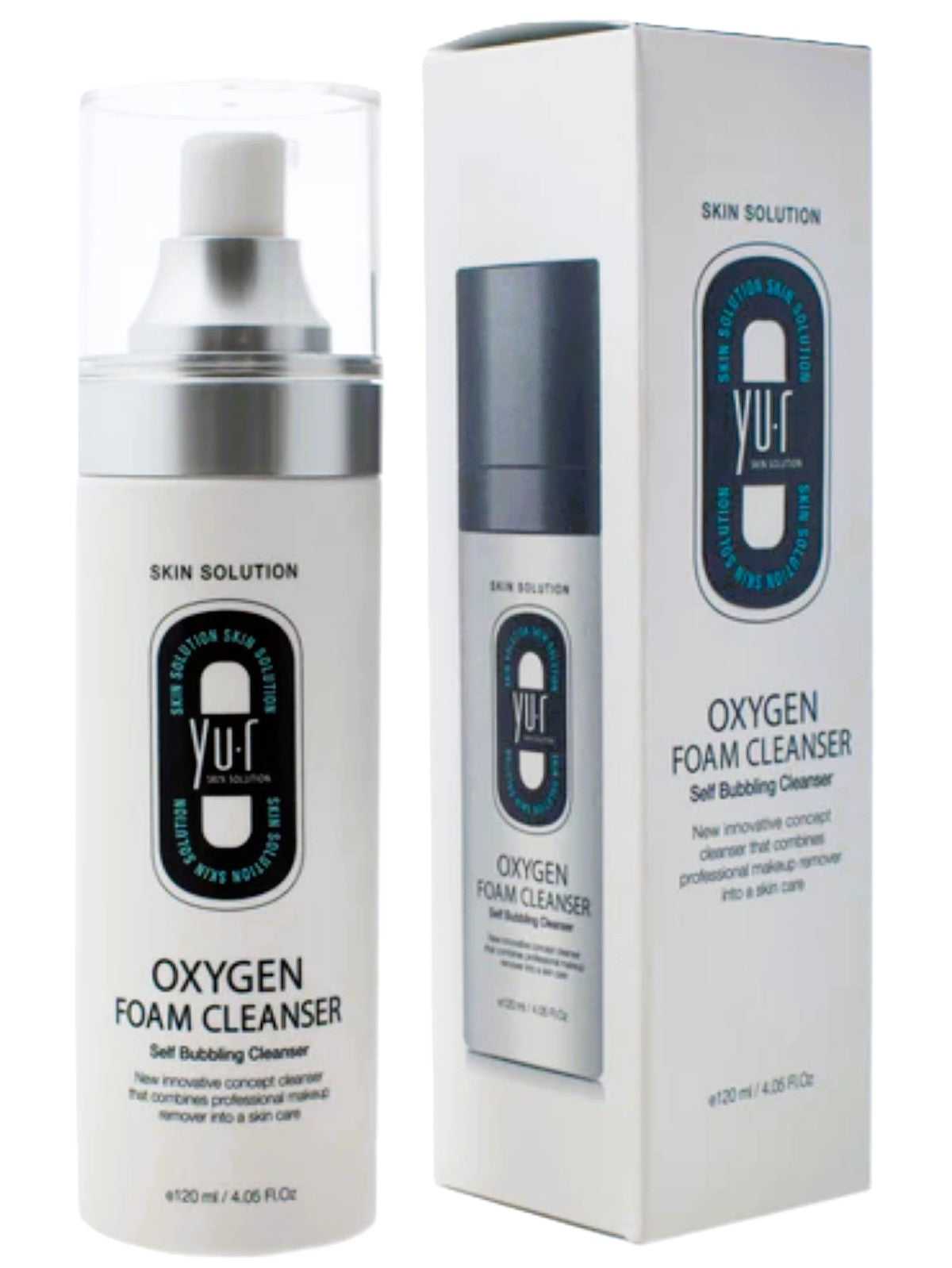 YU.R SKIN SOLUTION OXYGEN FOAM CLEANSER SELF BUBBLING CLEANSER 120ML Main image