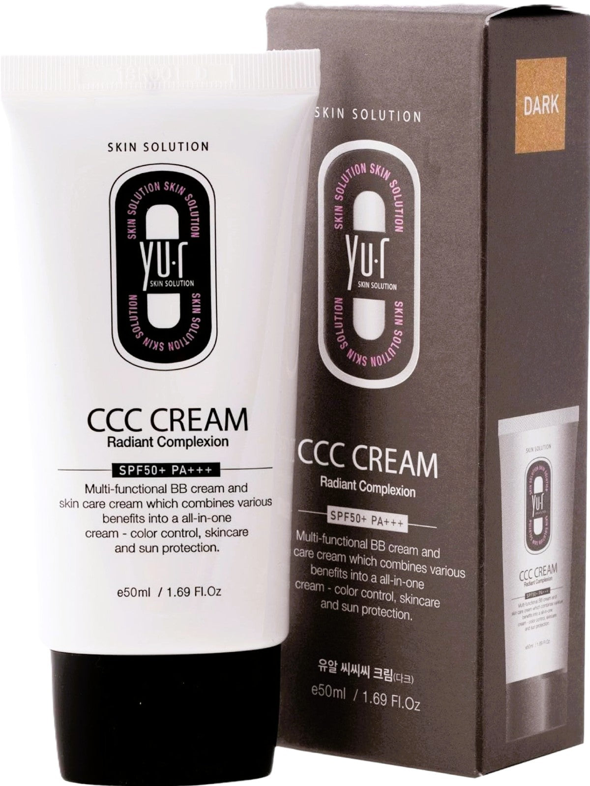 YU.R SKIN SOLUTION CCC CREAM RADIANT COMPLEXION SPF50+ PA+++ DARK 50ML