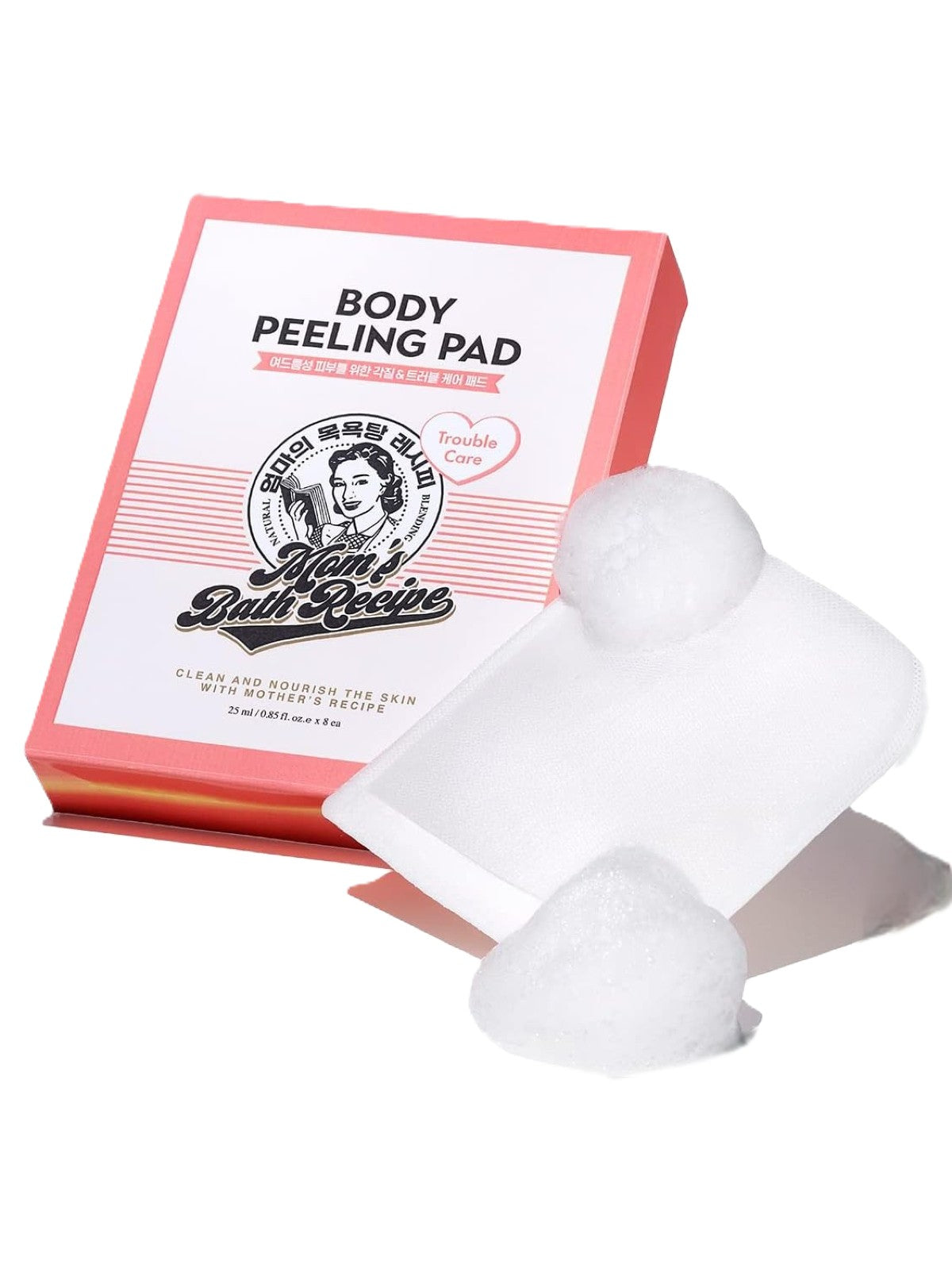 MOM'S BATH RECIPE - BODY PEELING PAD TROUBLE CARE 25ML 8PCS