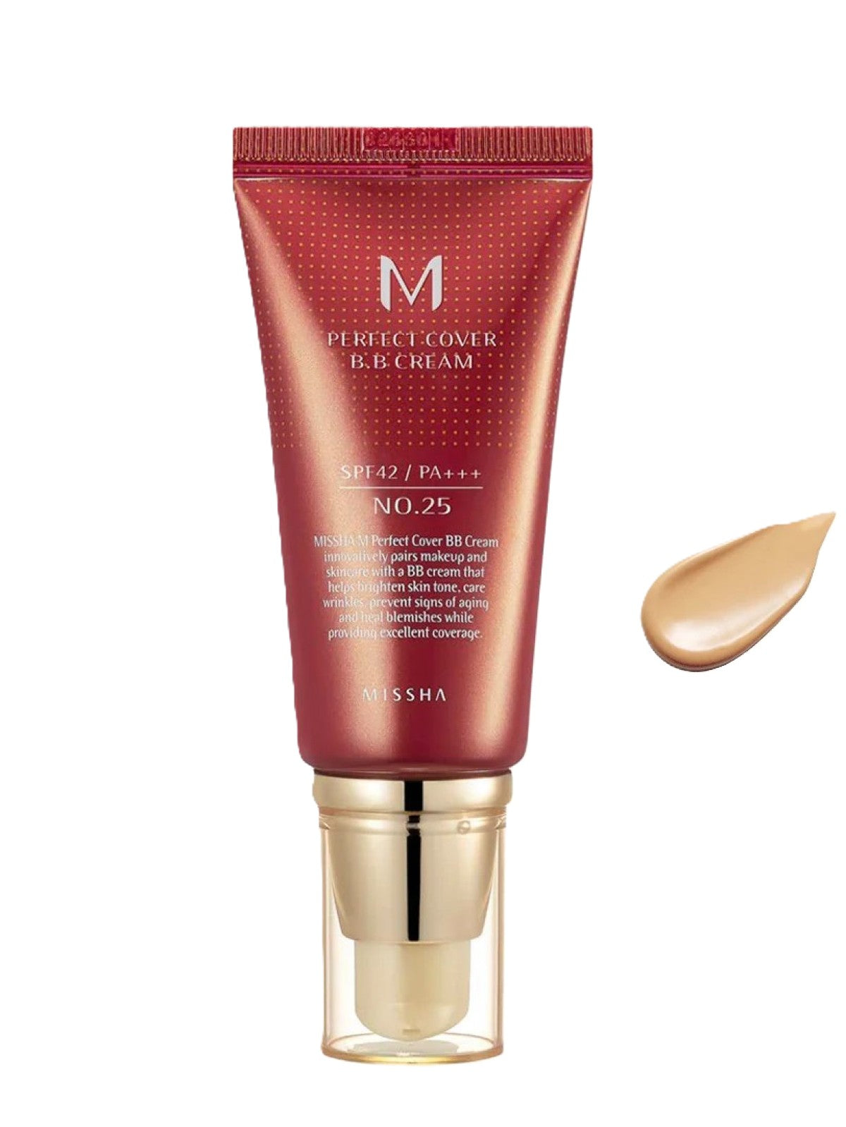 MISSHA M PERFECT COVER BB CREAM WITH HIGH SUN PROTECTION SHADE NO. 25 WARM BEIGE SPF42/PA+++ 50 ML Main image