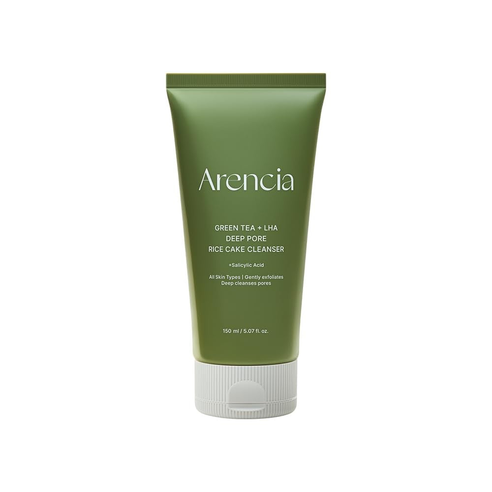 ARENCIA GREEN TEA + LHA DEEP PORE RICE CAKE CLEANSER + SALICYLIC ACID 150G Main image
