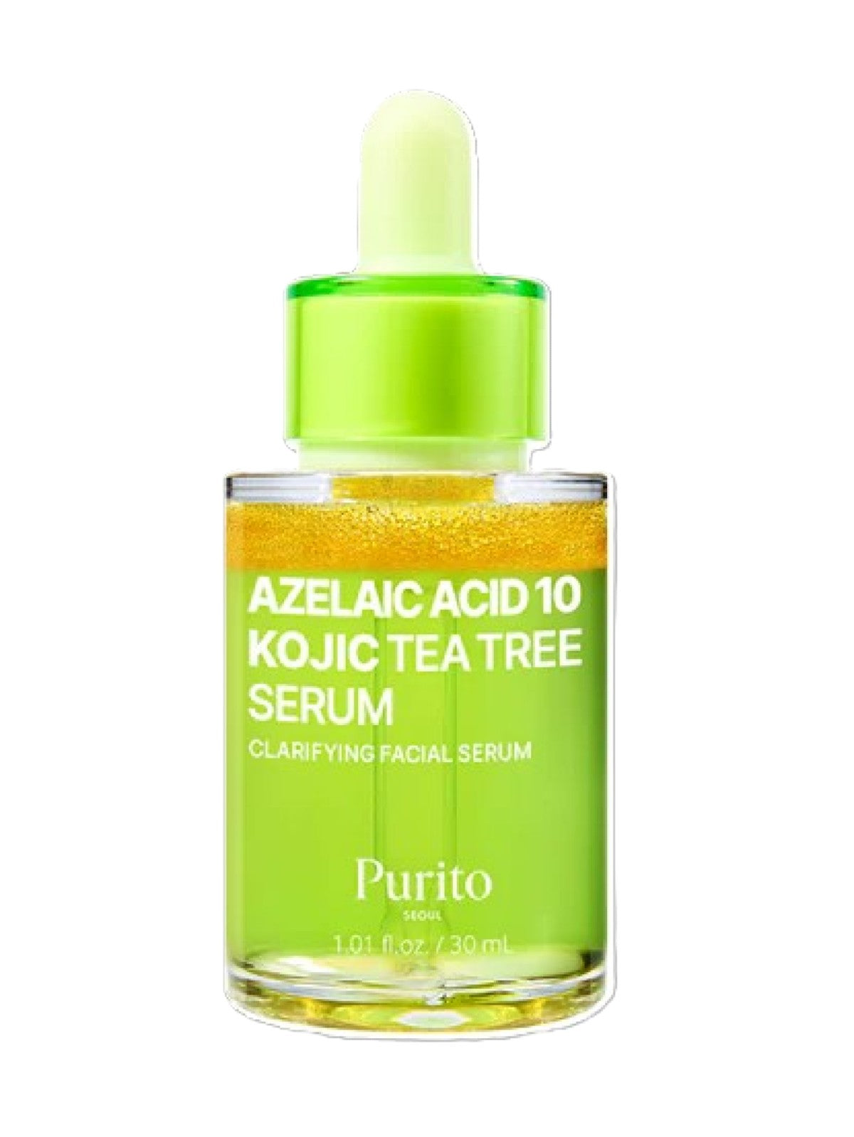 PURITO AZELAIC ACID 10 KOJIC TEA TREE SERUM CLARIFYING FACIAL SERUM 30ML
