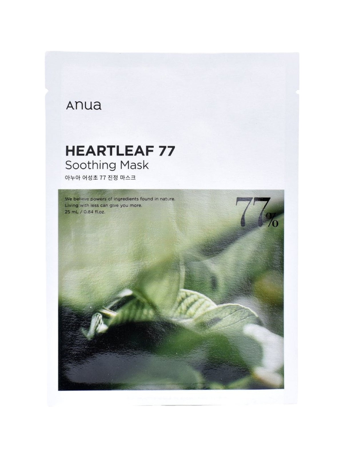 ANUA HEARTLEAF 77 SOOTHING MASK 1 SHEET 25ML Main image