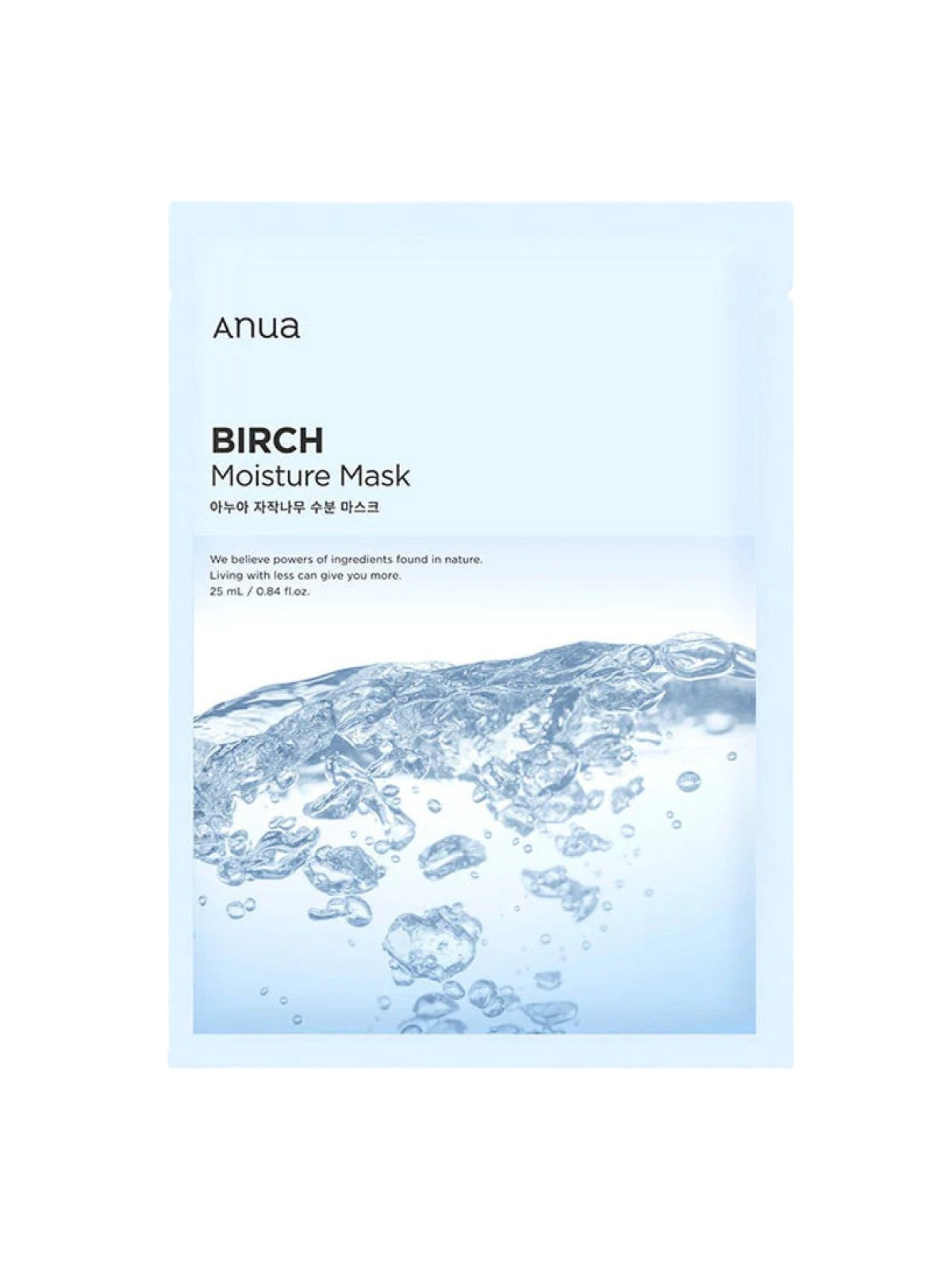 ANUA BIRCH MOISTURE MASK 1 SHEET 25ML Main image