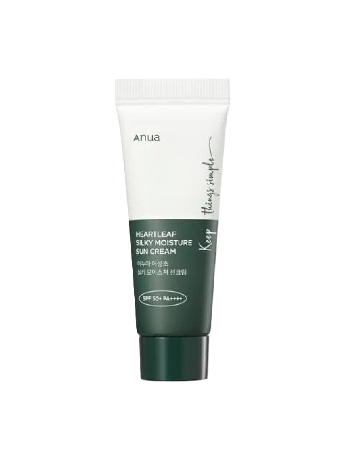 ANUA HEARTHLEAF SILKY MOISTURE SUN CREAM 10ML