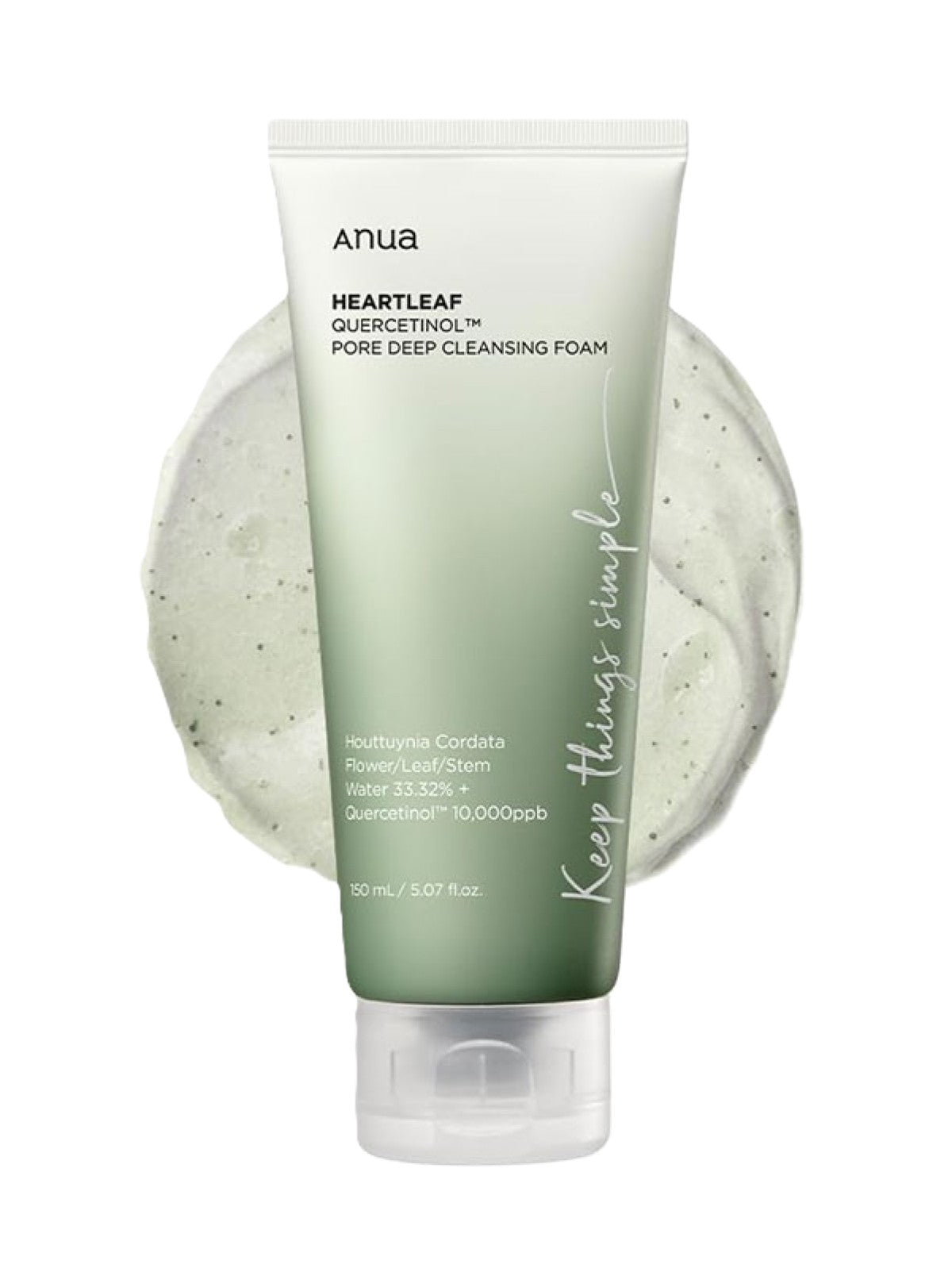 ANUA HEARTLEAF QUERCETINOL PORE DEEP CLEANSING FOAM 150 ML Main image