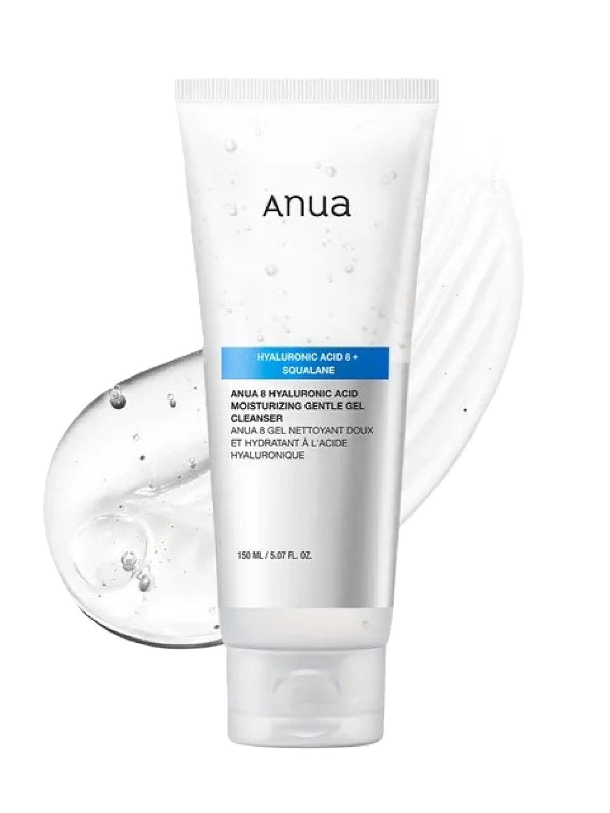 ANUA HYALURONIC ACID 8 + SQUALANE MOISTURIZING GENTLE GEL CLEANSER 150ML Main image