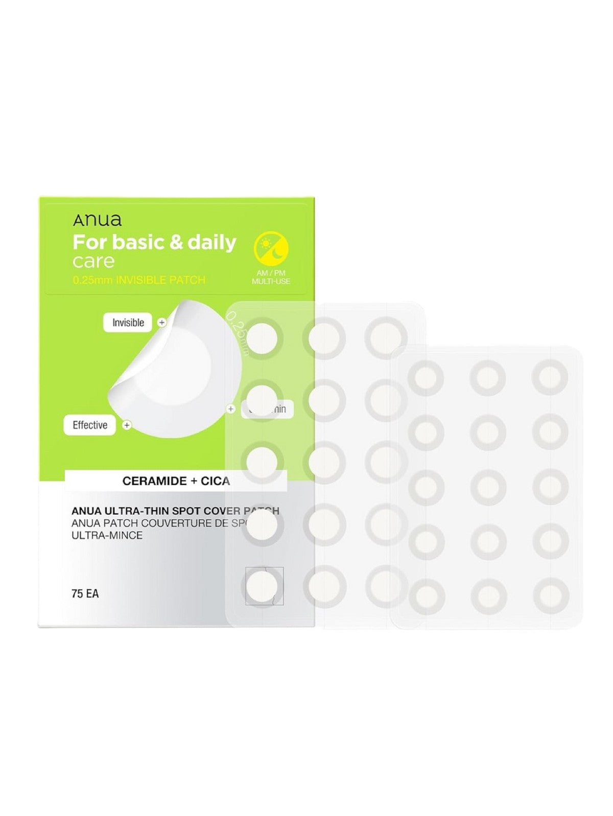 ANUA ULTRA THIN SPOT COVER PATCH CERAMIDE + CICA (75EA) Main image