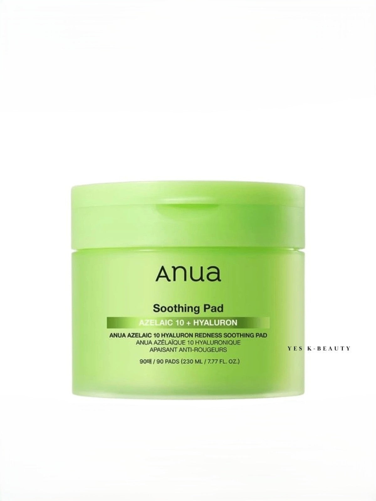 ANUA AZELAIC 10 HYALURON REDNESS SOOTHING PAD 90 PADS 230ML Main image