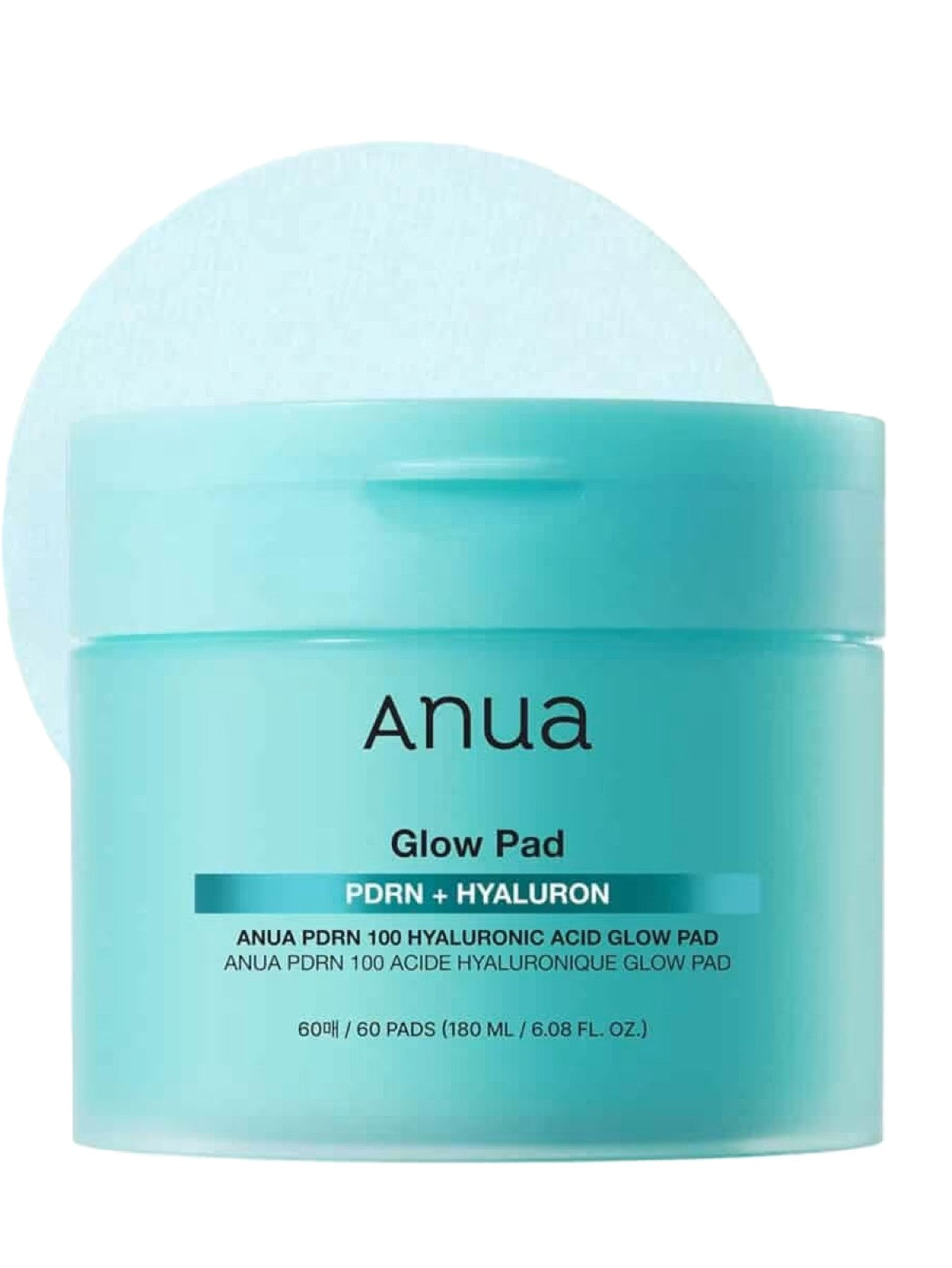 ANUA PDRN 100 HYALURONIC ACID GLOW PAD 60PADS 180ML