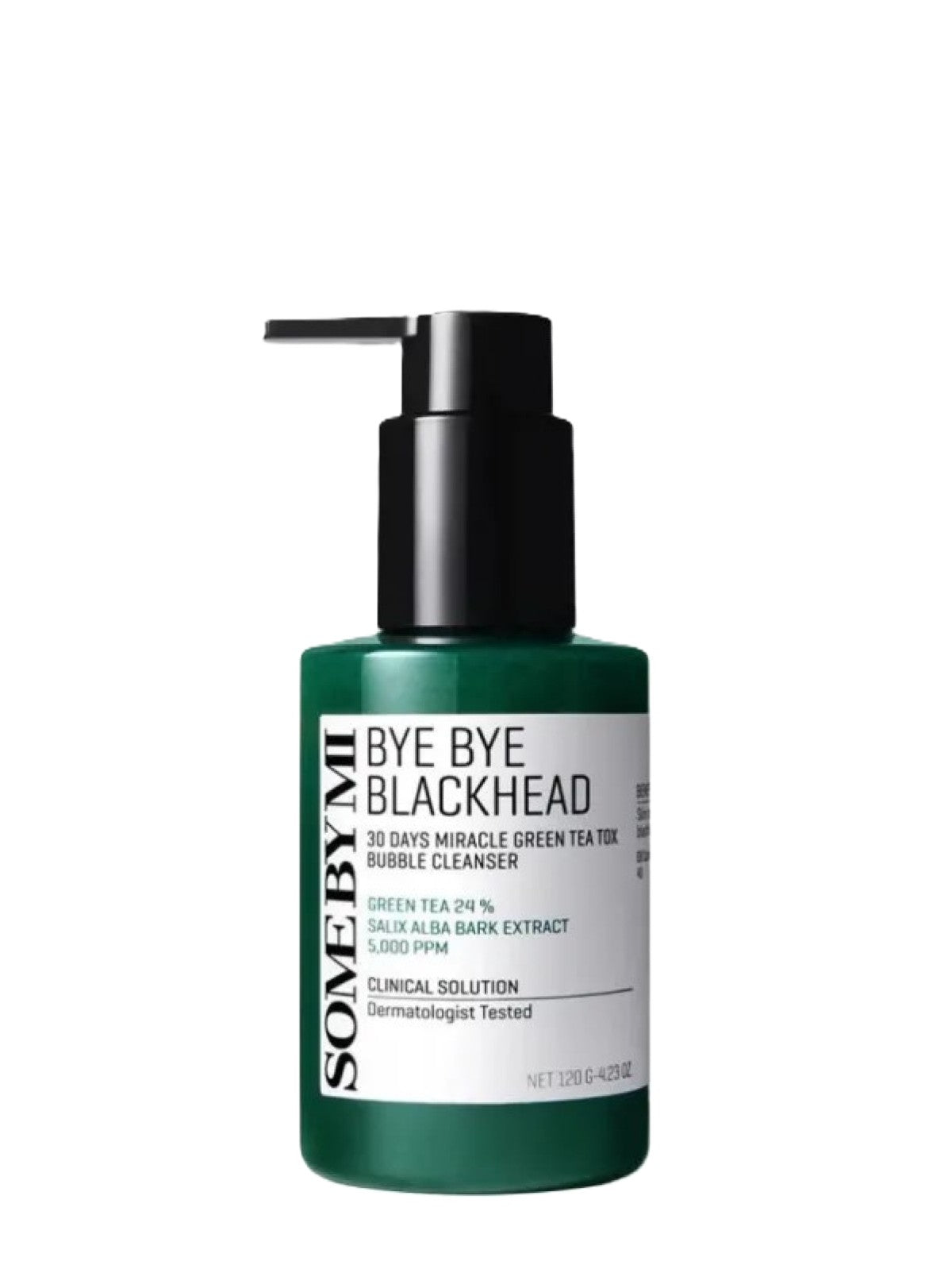 SOME BY MI BYE BYE BLACKHEAD 30 DAYS MIRACLE GREEN TEA TOX BUBBLE CLEANSER 120G
