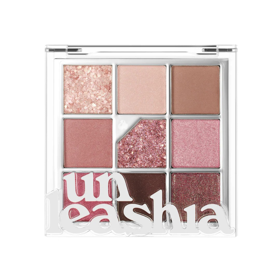 UNLEASHIA GLITTERPEDIA EYE PALETTE NO.5 ALL OF DUSTY ROSE 6.6G