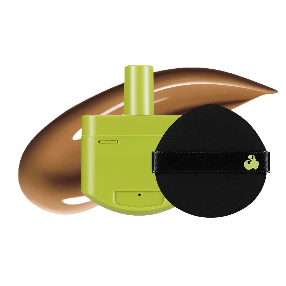 UNLEASHIA SATIN WEAR HEALTHY GREEN CUSHION RE-FEEL AND SPONGE 35N TOFFEE 15G Main image