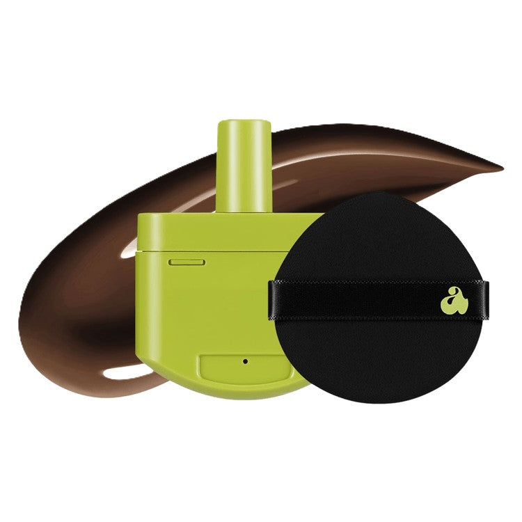 UNLEASHIA SATIN WEAR HEALTHY GREEN CUSHION RE-FEEL AND SPONGE 51N CHOCO FUDGE 15G